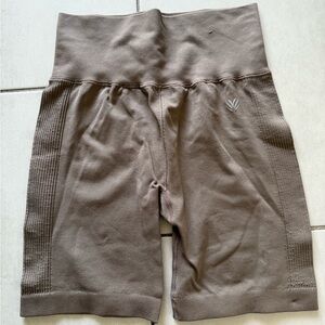 Forever 21 workout shorts Size S / teal- brown taupe color